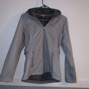 Zeroxposur silver gray fur lined winter jacket